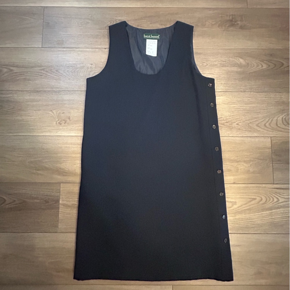 Harvé Benard Black Sleeveless Sheath Dress Size 8 Career Workwear‎